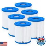 Future Way 6-Pack Type H Pool Filter Cartridge Replacement for Intex 330 GPH