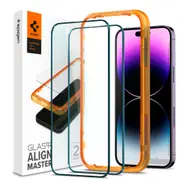 SPIGEN iPhone 14 Pro Max Screen Protector, 6.7 inch 2022 Genuine SPIGEN AlignMaster Full Cover Tempered Glass 2PCS for Apple