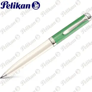 【Pelikan】百利金 K605 限量綠白條紋 鉑金夾 原子筆(送原廠手提袋)