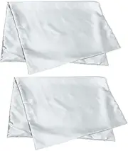 MOLUCKFU 1 Pair Cooling Polyester Pillow Covers Elegant Bedroom Pillow Cases with Zipper Closure for Home Decor Soft and Comfortable Easy to Clean Cozy Atmosphere