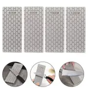 4PCS 400 600 1000 1200Grit Diamond Knife Sharpening Plate Honing Bench Stone Kit