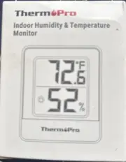 ThermPro Indoor Humidity & Temperature Monitor; Model No: TP-49-W