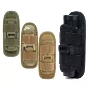 Portable Flashlight Pouch Holster Belt Carry Case Holder with 360 Degrees Rotat