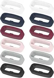 12 Pack Wristwatch Bands Fastener Rings Replacement for Garmin, T Tersely 18mm Silicone Band Keeper Retainer Holder Loops for Garmin Forerunner 265S/music/255S/music, Venu 3S/2S, Vivoactive 3S/4S