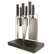 Baccarat Damashiro EMPEROR Hikari 7 Piece Knife Block - Robins Kitchen