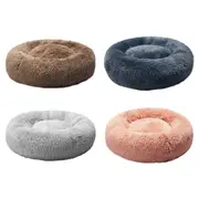 Pawz Pet Dog Calming Bed Warm Soft Plush Round Comfy Sleeping Washable 100cm