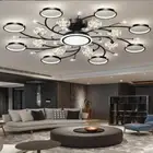 New Living Room Modern Chandelier Light Luxury Starry LED Bedroom Ceiling Lamp