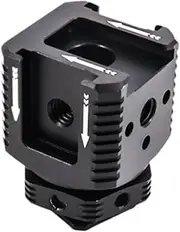 Hjdlhx Triple Cold Shoe Mount with 3 Ports Universal Portable Stable Extend Holder Fill Light Multifunctional Bracket