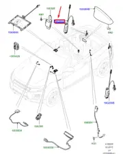 LAND ROVER RANGE ROVER EVOQUE L538 Radio Antenna Amplifier LR070110 NEW GENUINE