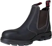 [Bhgytec] Redback Men's Safety Bobcat USBOK Elastic Sided Steel Dark Toe Leather Work Boot AU 3E US M Men, Brown, 5.5 X-Wide