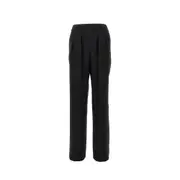 [EMPORIO ARMANI] EMPORIO ARMANI Techno cady pants with elasticated waist Woman Black