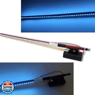 Yinfente Brazilwood Violin Bow 4/4 Full Size With Blue LED Light Natural Mong