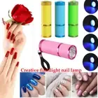 Nail Dryer Mini LED Flashlight UV Lamp Portable Nail Art Gel Fast Dryer Manicure