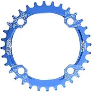Mountain Bike Chainring 32T 104 BCD Aluminum Alloy Narrow Wide Round Chainring for XC Trail AM FR DH Bikes Ergonomic Design Lightweight Blue