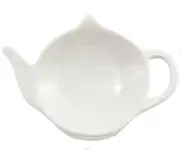 Cornucopia White Ceramic Tea Bag Coasters Spoon Rests Classic Teabag Holder
