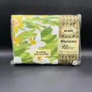 Stevens Utica FULL Fitted Sheet Narcissus Pattern No Iron Percale Retro NOS