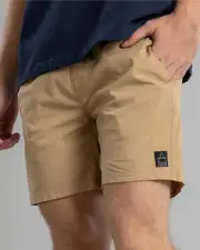 [Lucid] Lucid Men's Motion Elastic Waist Shorts in Stone Grey Size Medium M Stone Grey