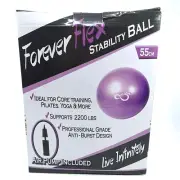 Forever Flex Soft Stability Ball 55cm Yoga Workout Exercise Pilates Core Train