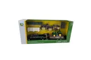 TOMY John Deere 5075E Tractor Hauling Set With Ford Pickup and Trailer 1:32 Scale Toy Set