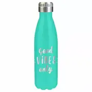 Vacuum Flask Double Wall Stainless Steel Insulated Water Bottle GOOD VIBES ONLY