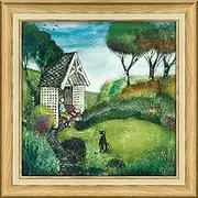 Upower Joe Ram Gel Finish Art Frame, Square/Medium Size "Secret Garden"