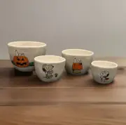 HTF 2023 Rae Dunn x Peanuts Snoopy Halloween Measuring Cups - Set of 4 - NWT