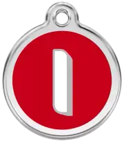 Red Dingo Alphabet "I" - Lifetime Guarantee - Cat, Dog, Pet ID Tag Engraved