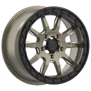 Valor V15 Beadlock 15X7 UTV Wheel -Bronze/Milled (5x4.5) +45mm [V15-1570P4505ZM]