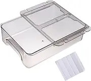 COHEALI Under Desk Hidden Drawer Organizer Transparent Storage Box for Cables and Stationery Practical Desktop Organizer for Home Office and School Space Saving Design