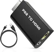 PS2 to HDMI Converter Adapter Compatible with PlayStation 2 ELASO PS2 Display Video Adapter 720P / 1080P