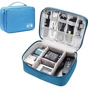Electronics Organizer, Travel Universal Cable Organizer Bag, Waterproof Electronics Accessories Storage Cases,Charger, Phone, USB, SD Card, Hard Drives, Power