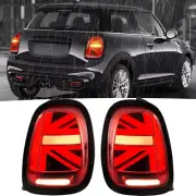 Pair Red Full LED Tail Lights For 2014-2019 Mini Cooper F55 F56 F57 Rear Lamps (for: Mini)