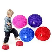 在飛比找蝦皮購物優惠-BsB.兒童感統訓練器材半圓球按摩墊平衡訓練球觸覺球榴槤球健