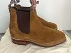 RM Williams Comfort Craftsman Mens Boots Tobacco Suede AU 4.5 / US 5.5 / EU 39