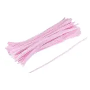 100Pcs Pipe Cleaners 30cm/12 inch Chenille Stems for DIY Art Crafts, Light Pink