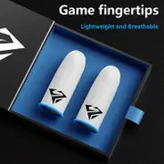 1/2/5/10/20/50 Pairs Gaming Finger Cover for PUBG Mobile Game Finger Sleeve Breathable Game Controller Touch Screen Fingertips 2 Pairs Blue White