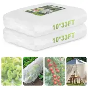 Garden Netting, 2 Pack 10x33Ft Ultra Fine Mesh Netting Pest Barrier Protectio...