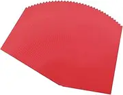 uxcell 50 Sheet Colored Vellum Paper 5" x 7", 100gsm Translucent Printable Vellum Sheets for Printing Wedding Invitations Inkjet Laser Printer, Red