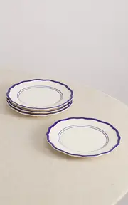 [Maison Madison] Jane Set-Of-Four Hand-Painted Ceramic Side Plates