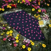 Carter's Girls Skirt Sz 12 Months Navy Blue Pink Polka Dots Knit Skort NEW