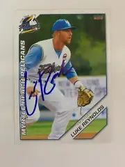Luke Reynolds 2019 Signed Myrtle Beach Pelicans