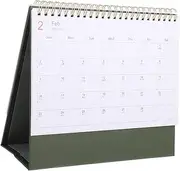 Angoily Desk Calendar Standing Flip Desktop Planner for Home Office School Green Lightweight Sturdy Design for Organizing Important Dates Tasks