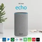 NEW Amazon Echo 2nd Gen Smart Speaker Alexa Dolby WIFI Heather Gray Fabric