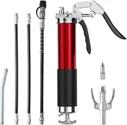 XIAQICA Grease Gun Set Grease Gun for Grease Nipple 8000 PSI Single-Handed Grease Gun with Pistol Grip and Quick Release Coupling Grease Gun for 400 g Cartridge Reinforced Connector