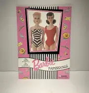 Vintage Avon Barbie Paper Dolls 1959 Number One & 1964 Ponytail Swirl NIP 90s