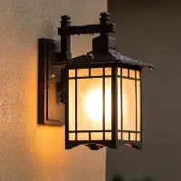 在飛比找Yahoo!奇摩拍賣優惠-燈 壁燈 led 日式太陽能壁燈家用戶外庭院燈室外露臺墻壁燈
