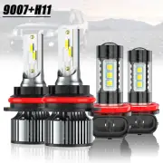 For Nissan Pathfinder 2005-2012 - 9007 y H11 4x LED faros de niebla bombillas (for: Mitsubishi)