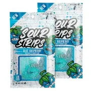 Sour Strips Blue Raspberry Candy Strips 3.7oz (1 Pack)