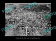 OLD LARGE HISTORIC PHOTO MONTICELLO NEW YORK, AERIAL VIEW OF TOWN c1934