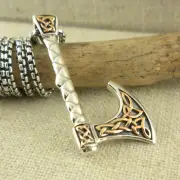 PETRICHOR Sterling Silver & Bronze Norse Forge Viking Axe Pendant Keith Jack Box